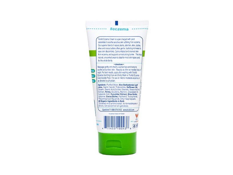TruKid Easy Eczema Cream, Soothing Relief Therapy, Unscented, 3.4 Oz