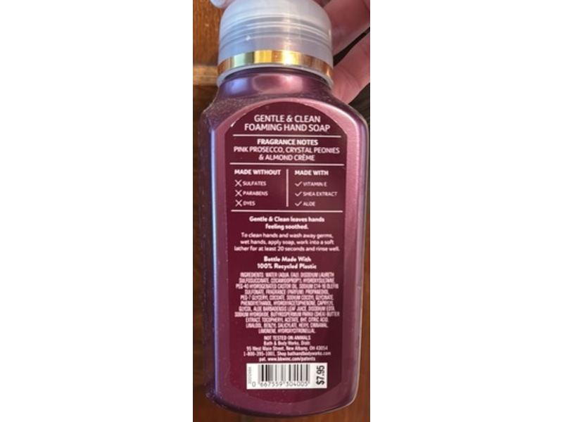 Bath & Body Works Gentle & Clean Foaming Hand Soap, A Thousand Wishes, 8.75 fl oz/259 mL