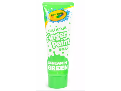 Crayola Bathtub Finger Paint Soap, Screamin Green, 4 fl oz/118 mL