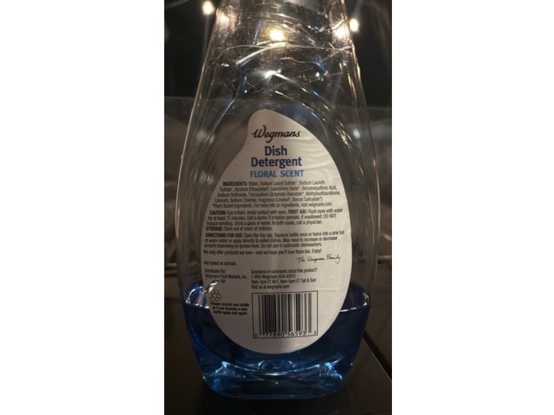 Wegmans Dish Detergent, Floral, 24 fl oz/709 mL