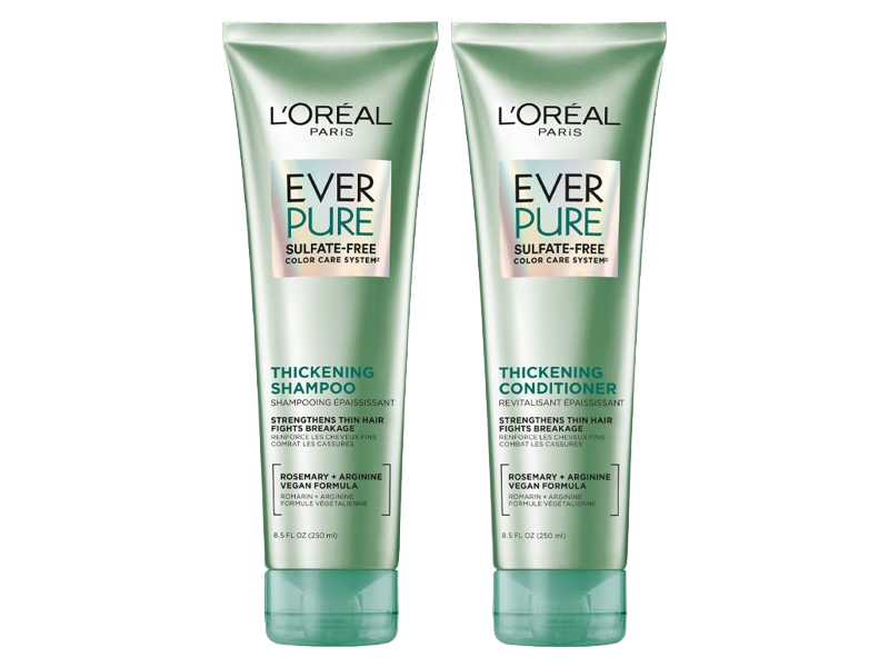 L’oreal Paris Ever Strong Thickening Shampoo & Conditioner Set, Rosemary Leaf, 8.5 fl oz/250 mL