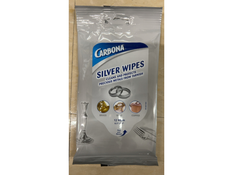Carbona Silver Wipes, 12 Count
