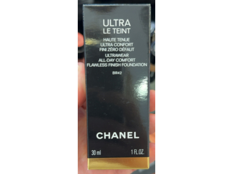 Chanel Ultra Le Teint Ultrawear All - Day Comfort Flawless Finish Foundation, BR42, 1 fl oz/30 mL