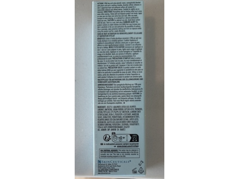 Skinceuticals Glycolic 10 Renew Overnight Treatment, 1.7 fl oz/50 mL