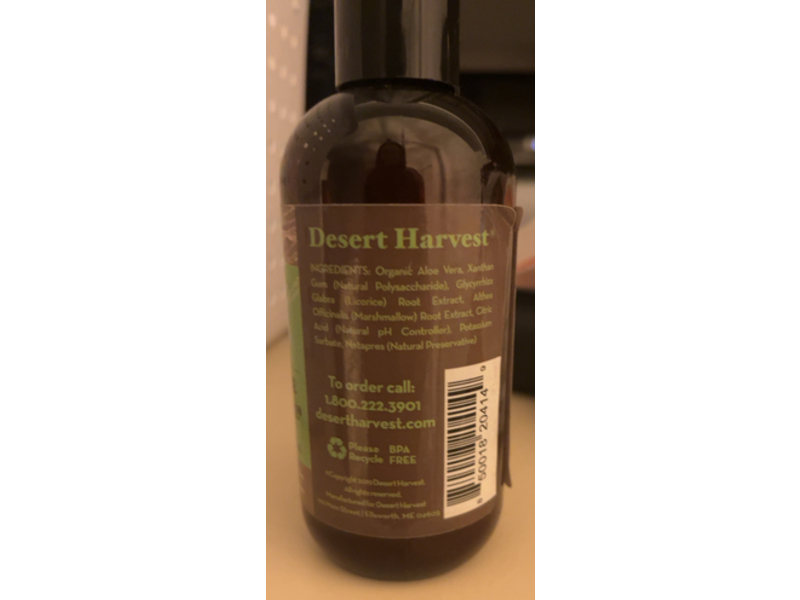 Desert Harvest Glide 100% Natural Sexual Lubricant, Aloe, 8 fl oz/237 mL
