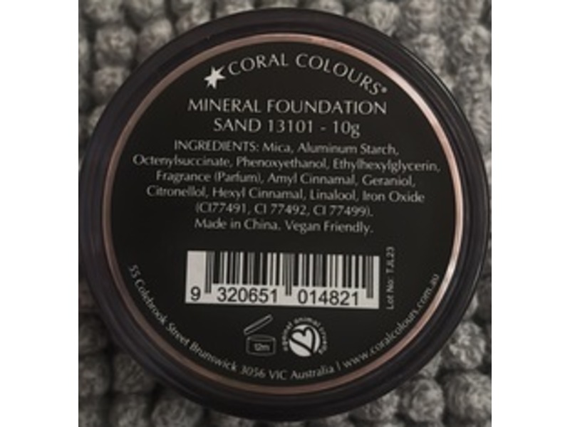 Coral Colours Mineral Foundation, Sand 13101, 10 g