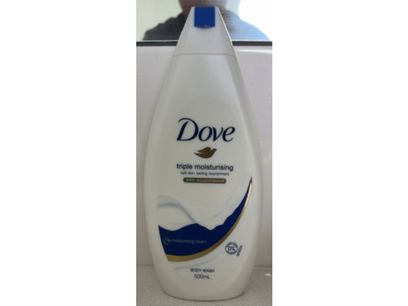Dove Triple Moisturising Body Wash, Moisturising Cream, 16.9 fl oz/500 mL