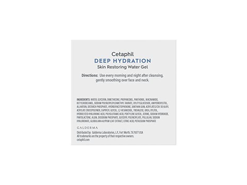 Cetaphil Deep Hydration Skin Restoring Water Gel, 1.7 oz
