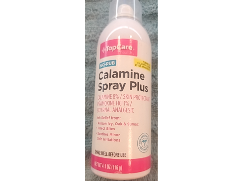 TopCare Calamine Spray Plus Skin Protectant, 4.1 oz/116 g