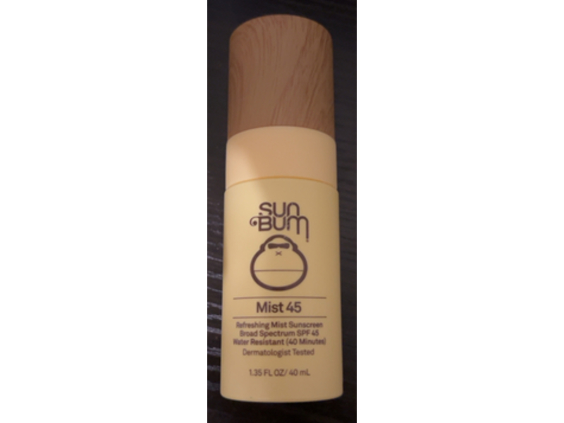 Sun Bum Refreshing Mist Sunscreen, SPF 45, 1.35 fl oz/40 mL