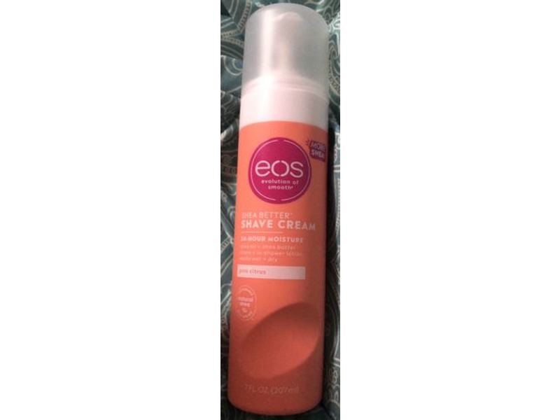 eos Shea Butter Shave Cream, Pink Citrus, 7 fl oz/207 mL