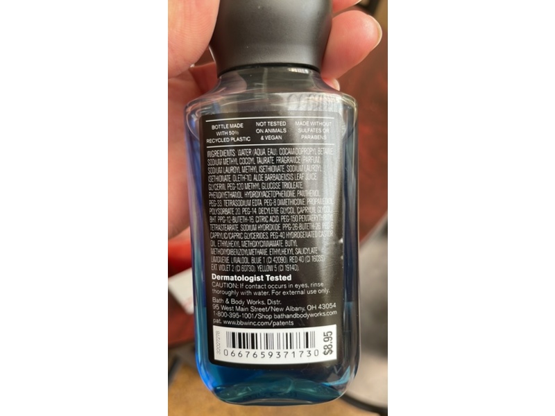 Bath & Body Works 3 In 1 Hair + Face +Body Wash, Ocean, 3 fl oz/88 mL