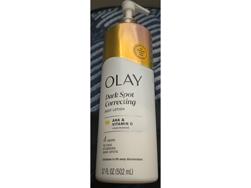 Olay Dark Spot Correcting Body Lotion, AHA & Vitamin C, 17 fl oz/502 mL