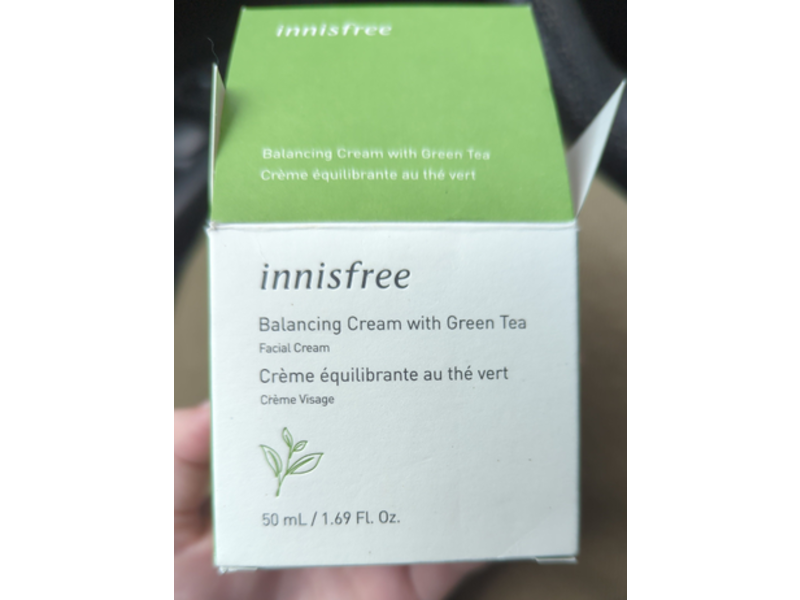 Innisfree Balancing Facial Cream, Green Tea, 1.69 fl oz/50 mL