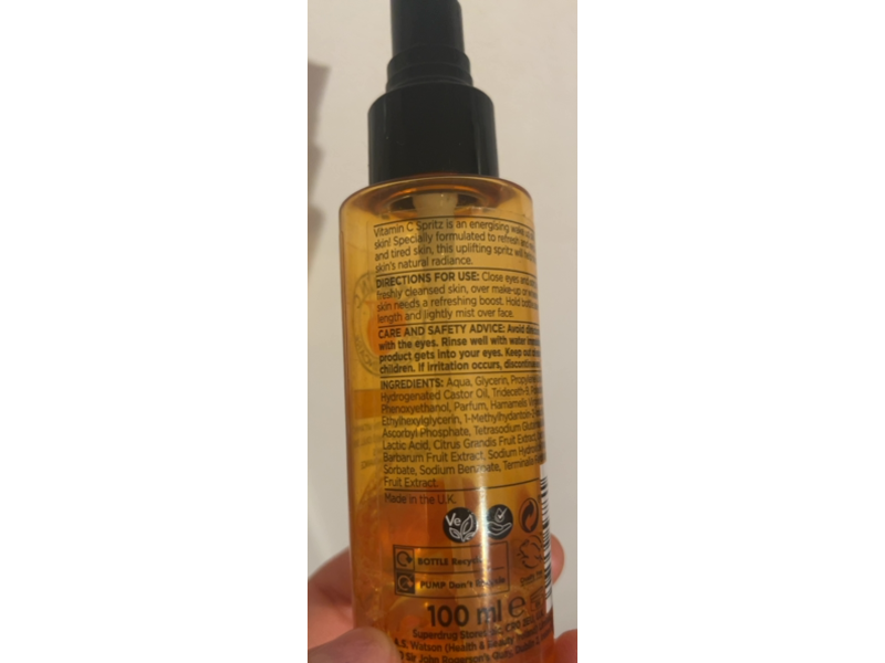 Detox Skincare Energising Facial Spritz, Vitamin c, Karkand Plum Extract, 100 mL