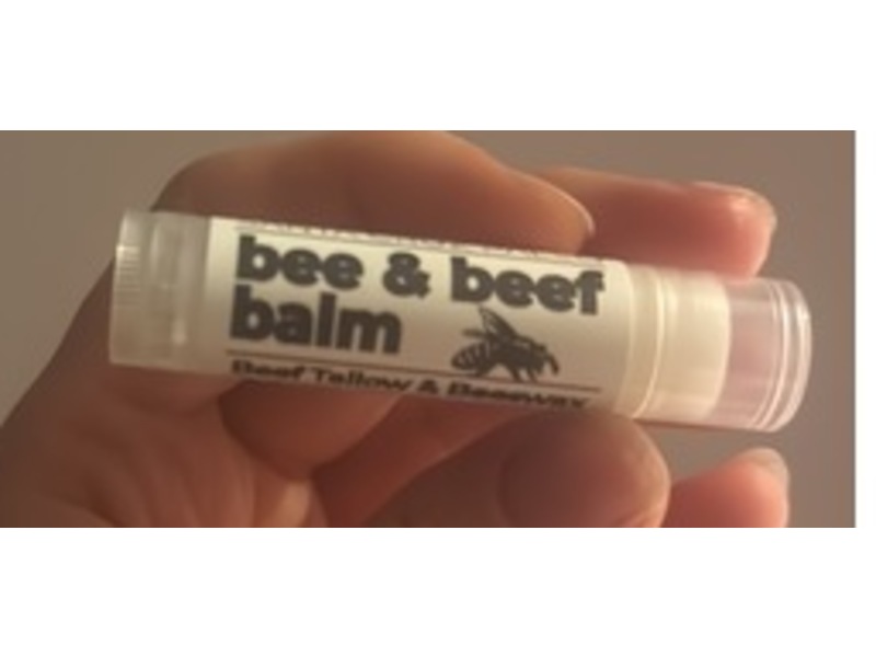 Santa Cruz Paleo Beef Tallow & Beeswax Lip Balm, 0.15 oz/4.25 g, Pack Of 4