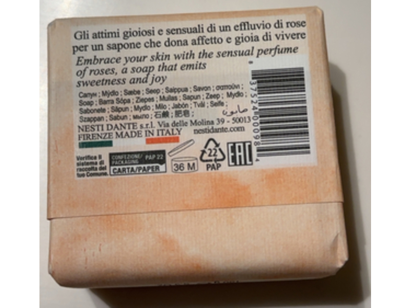 Nesti Dante Amorino Soap, Rose Bouquet, 5.3 oz/150 g