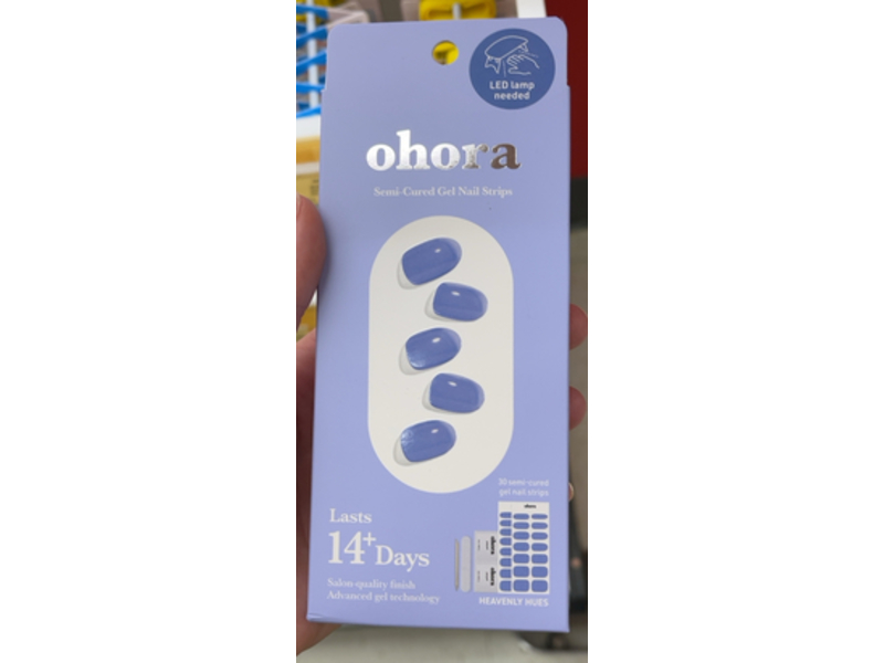 Ohora Semi-Cured Gel Nail Strips, Heavenly Hues, 30 Count