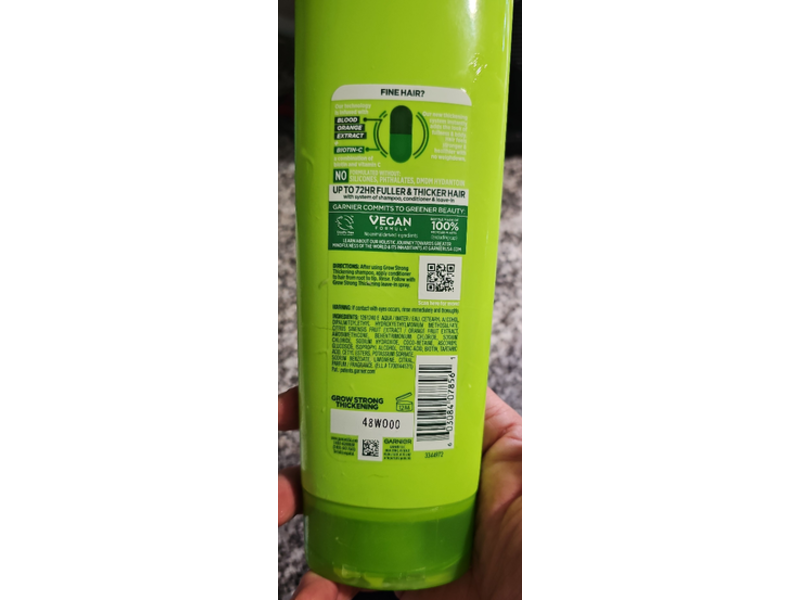 Garnier Fructis Grow Strong Thickening Conditioner, +Biotin-c, 11.3 fl oz/334 mL