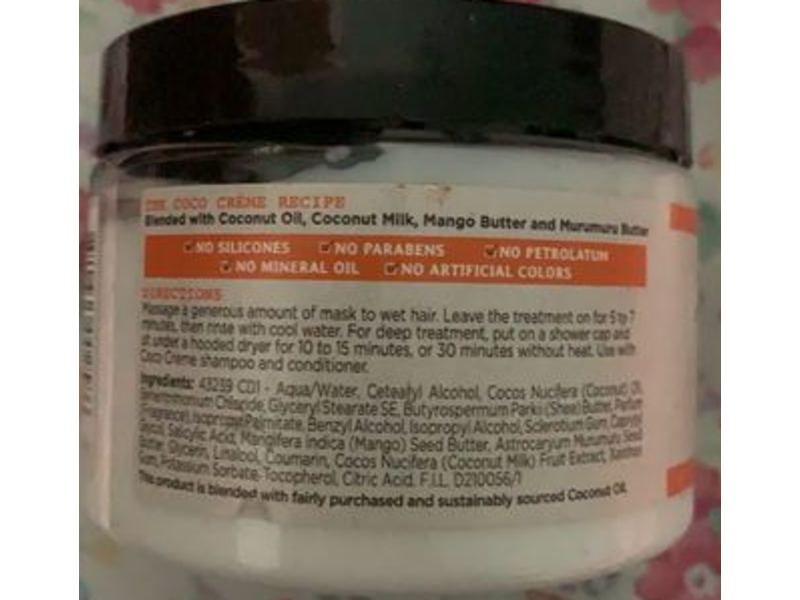 Carol's Daughter Curl Quenching Deep Moisture Mask Coco Creme, 12 oz/340 g