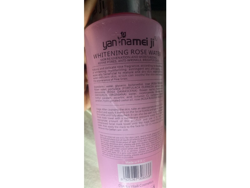 Yan Namei Ji Whitening Rose water, 15.84 fl oz/450 mL
