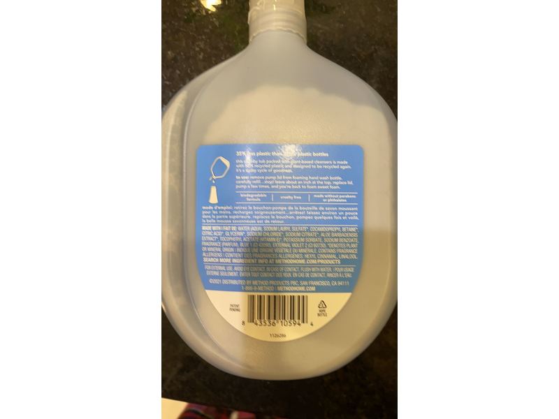 Method Foaming Hand Wash Refill, Sea Minerals, 28 fl oz/828 mL