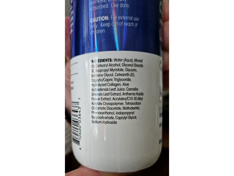 Reventin Clinical Results Firming Collagen Rich Skin Rescue Cream, Aloe Vera & Green Tea, 15 fl oz/444 mL