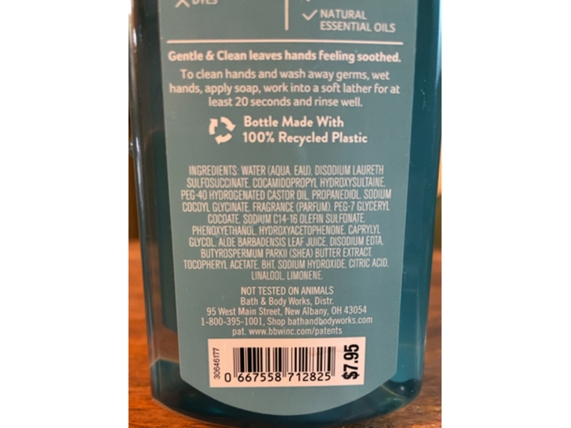 Bath & Body Works Earl Grey Foaming Hand Soap, Tea & Mint, 8.75 fl oz/259 mL