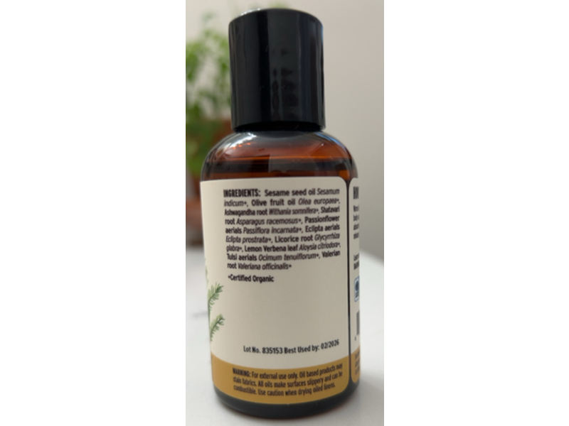Banyan Botanicals Organic Vata Massage Oil, 2 fl oz/59 mL
