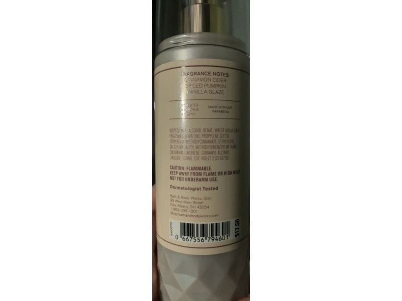 Bath & Body Works Fine Fragrance Mist, White Pumpkin & Chai, 8 fl oz