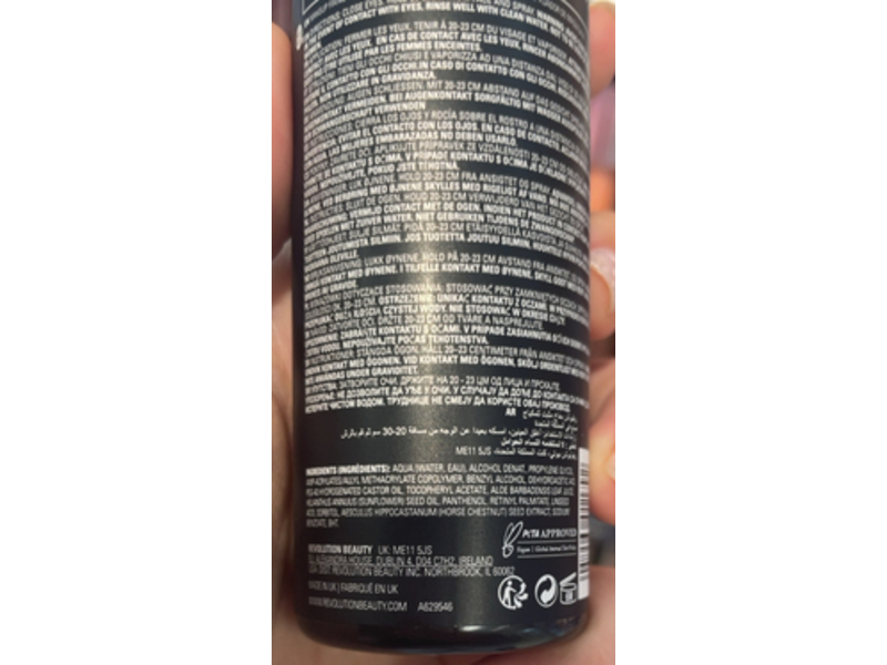 Revolution Sport Fix Makeup Fixing Spray, Extra Hold, 3.38 fl oz/100 mL