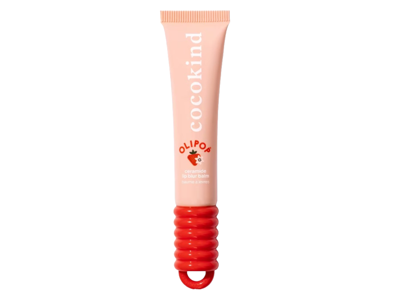 Cocokind Lipop Ceramide Lip Blur Balm, Strawberry Vanilla, 0.37 fl oz/11 mL