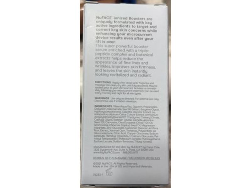 NuFACE Ionized Boosters Firming + Radiant, 1 fl oz/30 mL