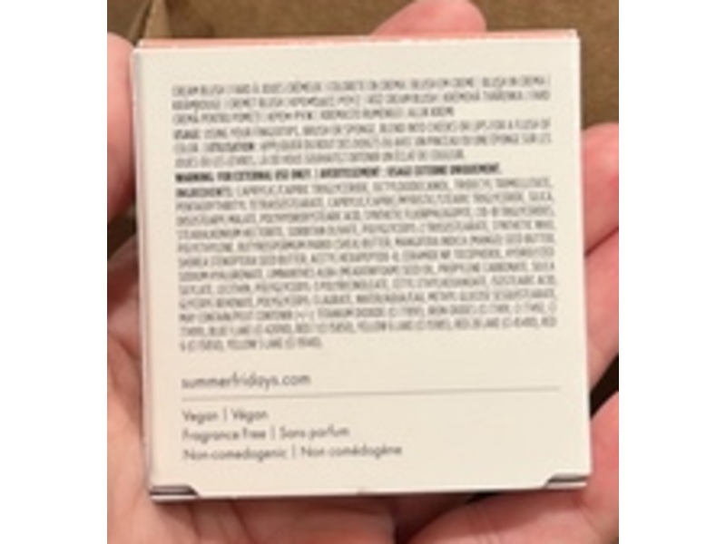 Summer Fridays Blush Butter Balm, Soft Strawberry, 0.08 oz/2.4 g