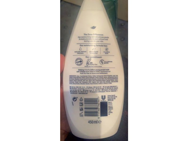 Dove Renewing Glow Body Wash, Pink Clay, 450 mL