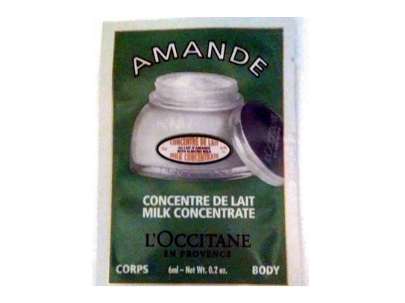 L'Occitane En Provence Amande Milk Concentrate Body Lotion, 0.2 oz/6 mL