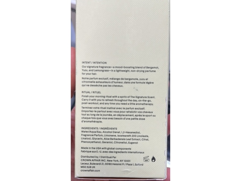 Crown The Signature Scent Hair Fragrance, 3.4 fl oz/100 mL