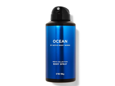 Bath & Body Works Men's Body Spray, Ocean, 3.7 oz/106 g, Pack Of 3