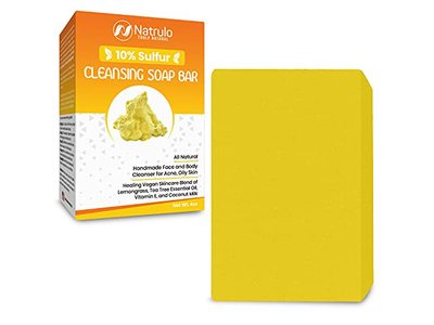 Natrulo Cleansing Soap Bar, 10% Sulfur, 4 oz