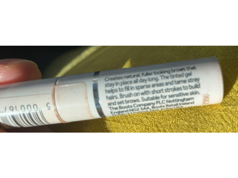 No7 Eyebrows Tinted Gel, Light, 0.12 fl oz/3.7 mL