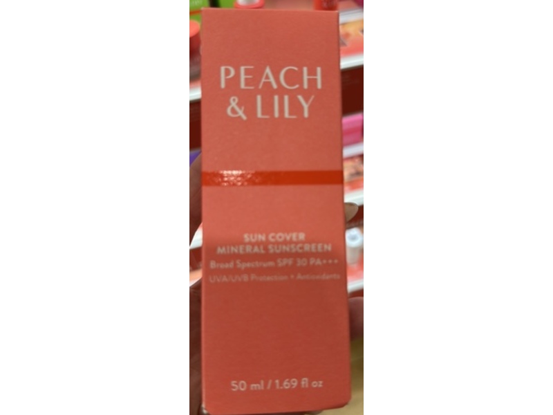 Peach & Lily Sun Cover Mineral Sunscreen, SPF 30 PA+++, 1.69 fl oz/50 mL