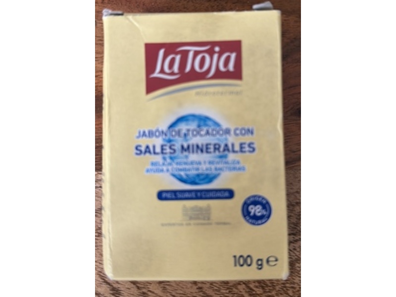 La Toja Hydrothermal Hand Soap Bar, Mineral Salt, 100 g