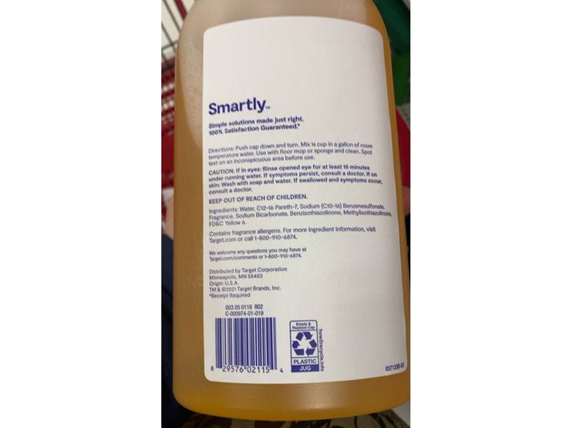Smartly Dilutable Cleaner, Citrus Grove, 48 fl oz/1.4 L
