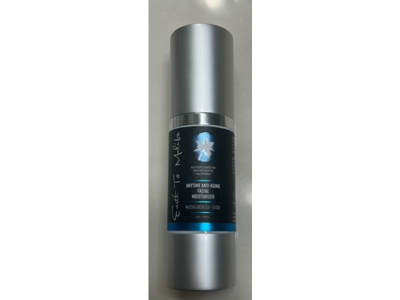 Earth To Malibu Anytime Anti-Aging Facial Moisturizer, Matcha Green Tea + Jojoba, 1 oz/30 mL