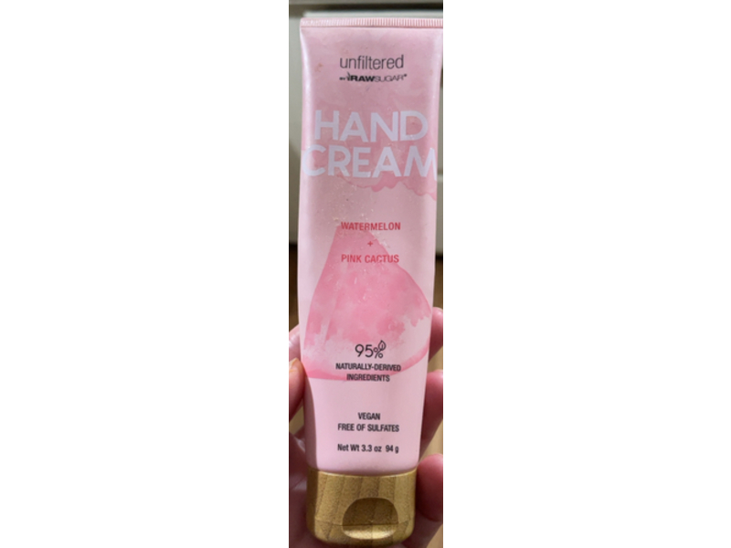Raw Sugar Hand Cream, Watermelon + Pink Cactus, 3.3 oz/94 g