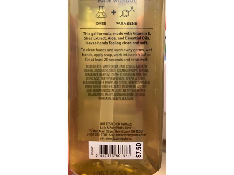 Bath and Body Works White Barn Gentle Gel Hand Wash, Merry Cookie, 8 fl oz / 236 ml