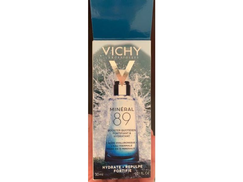 Vichy Laboratories Mineral 89 Fortifying & Hydrating Daily Skin Booster, 1.01 fl oz/30 mL