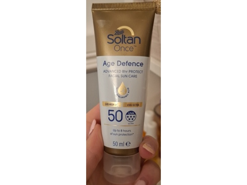 Boots Soltan Age Defence Facial Sun Care, SPF 50, 50 mL