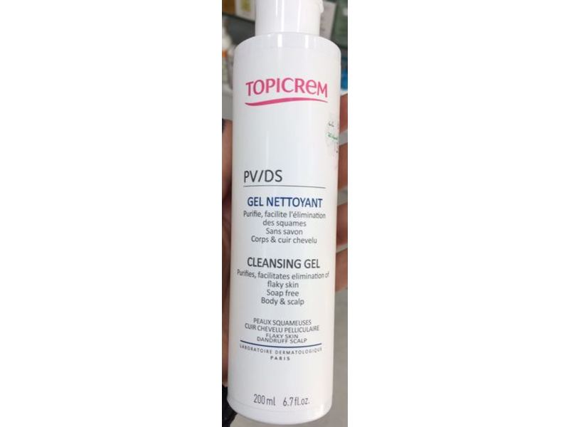 Topicrem Pv/Ds Cleansing Gel, 6.7 fl oz/200 mL