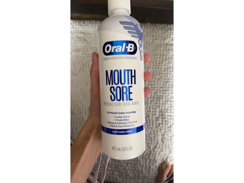 Oral-B Mouth Sore, Soothing Mint, 16 fl oz/475 ml
